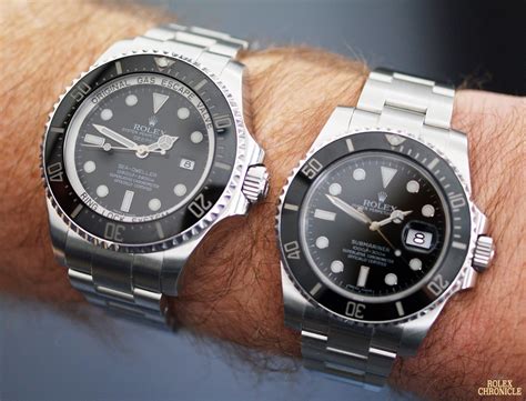 rolex sea dweller vs submariner 2014|rolex submariner deepsea dweller.